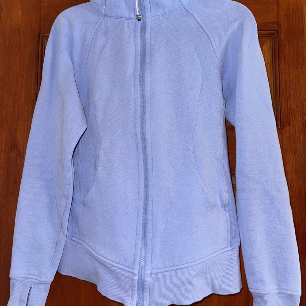 Lululemon Scuba Full Zip Hoodie Light Blue
